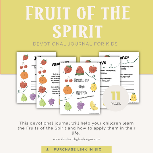 Fruit of the Spirit Journal for Kids