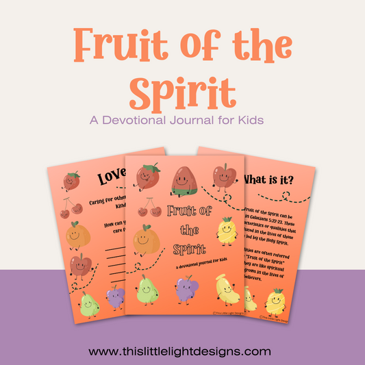Fruit of the Spirit Journal for Kids