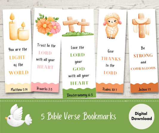 Easter Bible Verse Bookmarks