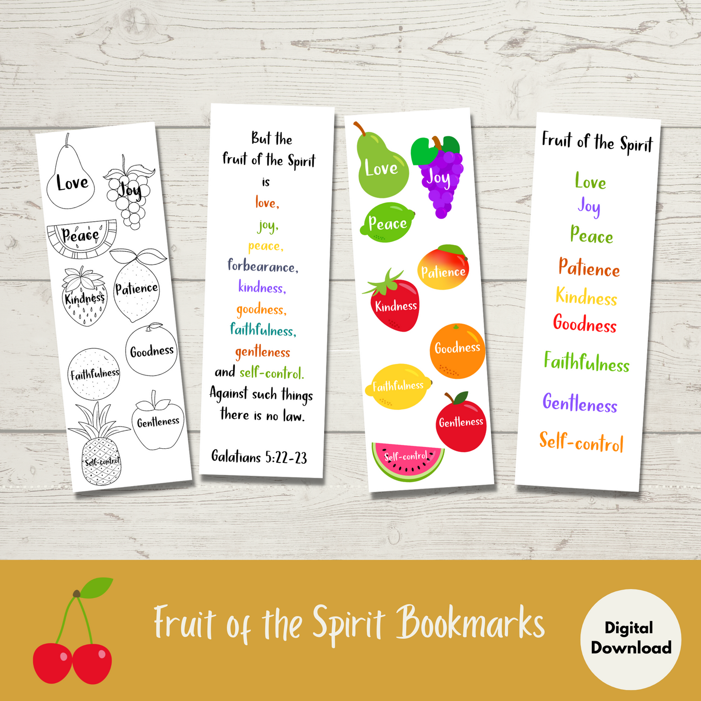 Fruit of the Spirit Bookmarks